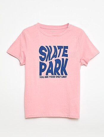 T-shirt stampata con messaggio