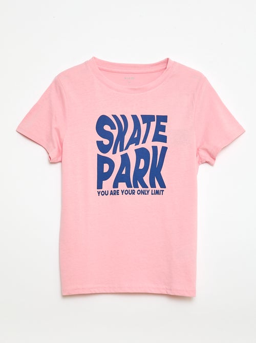 T-shirt stampata con messaggio - Kiabi