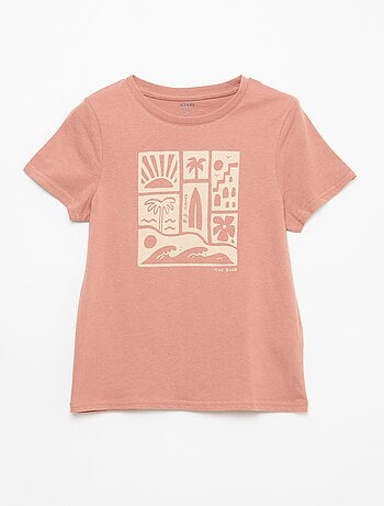 T-shirt stampata con messaggio