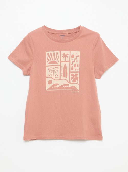 T-shirt stampata con messaggio - Kiabi