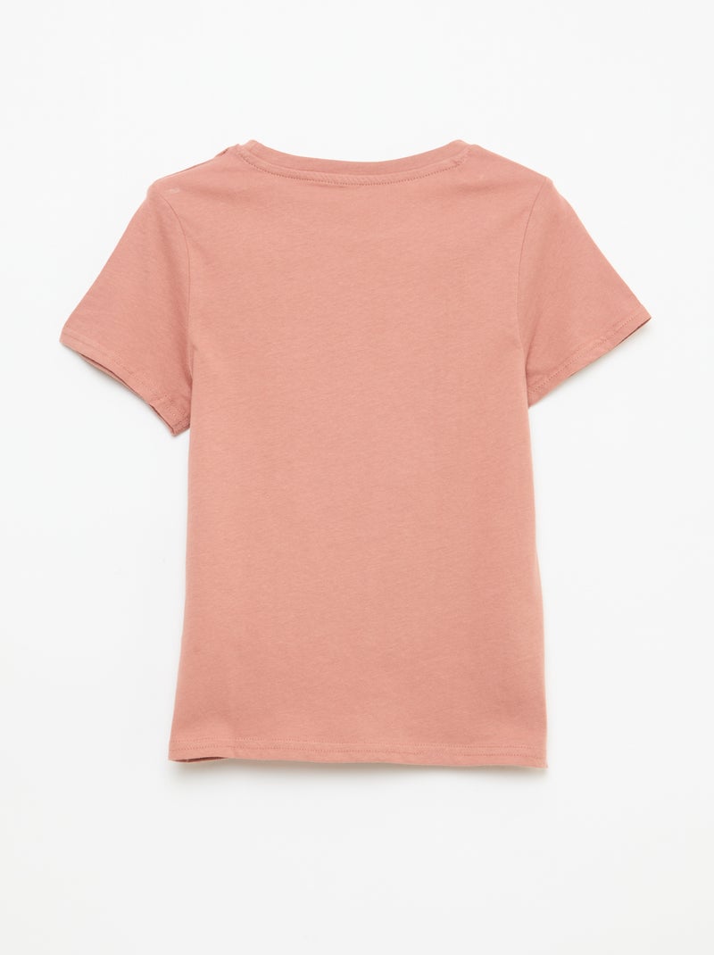 T-shirt stampata con messaggio Rosso - Kiabi