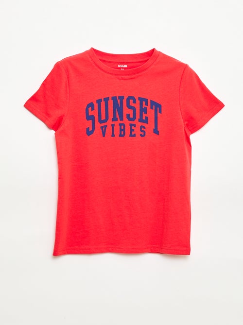 T-shirt stampata con messaggio - Kiabi