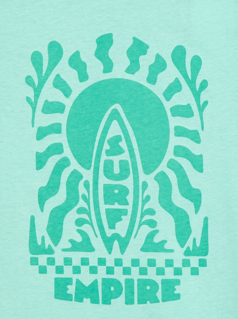 T-shirt stampata con messaggio Verde - Kiabi