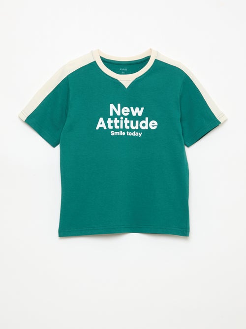 T-shirt stampata con messaggio - Kiabi