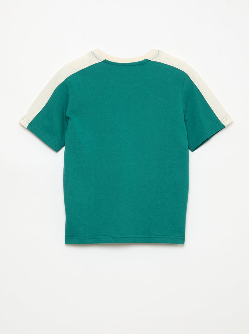 T-shirt stampata con messaggio Verde - Kiabi