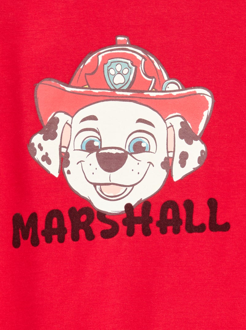 T-shirt stampata con motivo delicato 'Paw Patrol' in cotone Rosso - Kiabi