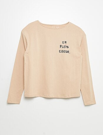 T-shirt stampata con scritta - So Easy