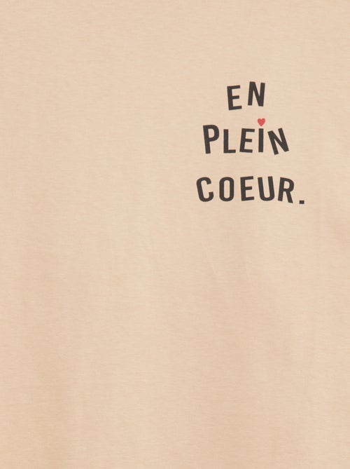 T-shirt stampata con scritta - So Easy - Kiabi