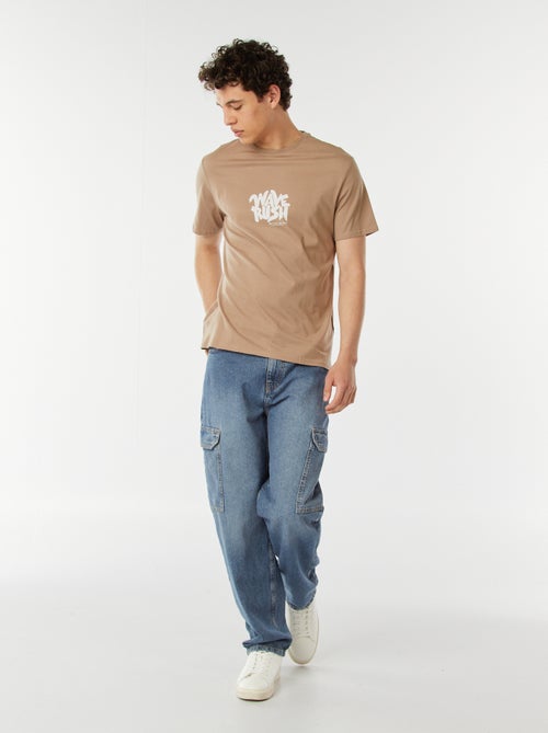 T-shirt stampata con scritta - Kiabi