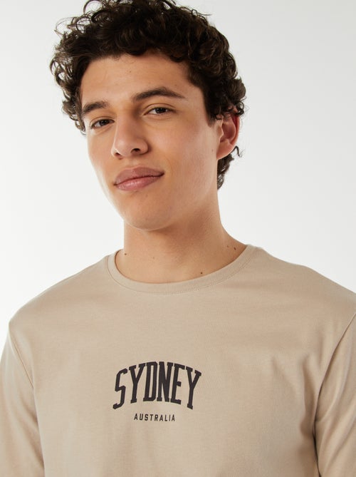 T-shirt stampata con scritta - Kiabi