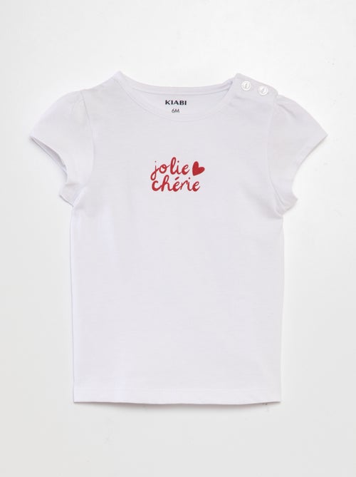 T-shirt stampata con scritta - Kiabi