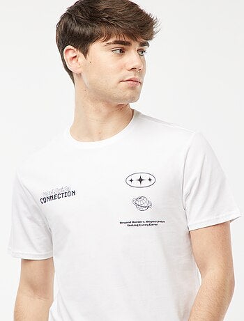 T-shirt stampata con scritta