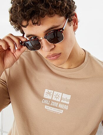 T-shirt stampata con scritta