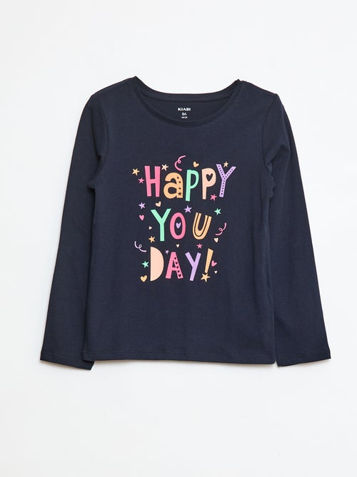 T-shirt stampata con scritta - Kiabi