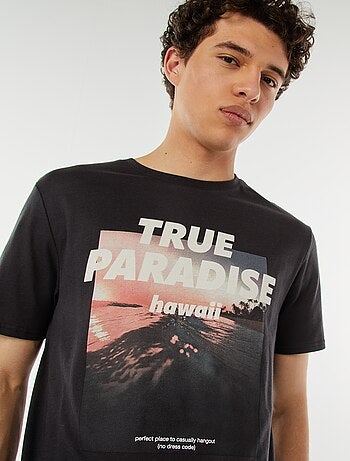 T-shirt stampata con scritta