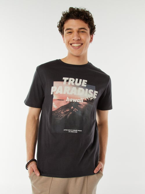T-shirt stampata con scritta - Kiabi