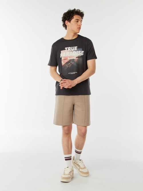 T-shirt stampata con scritta - Kiabi