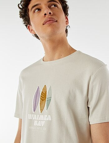 T-shirt stampata con scritta