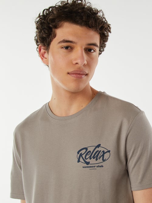 T-shirt stampata con scritta - Kiabi