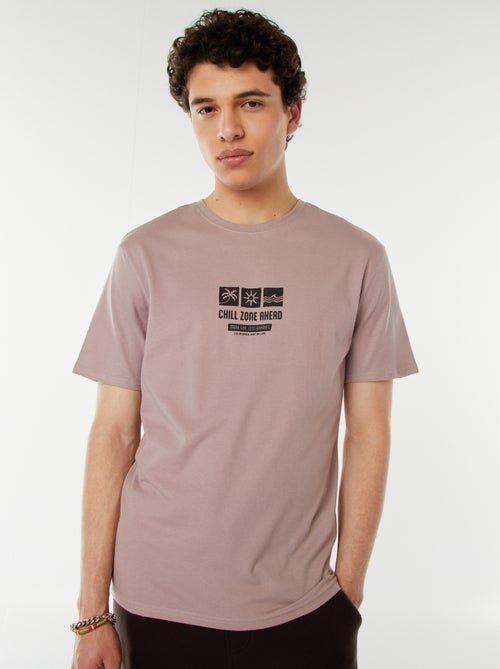 T-shirt stampata con scritta - Kiabi