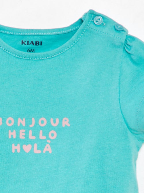 T-shirt stampata con scritta - Kiabi