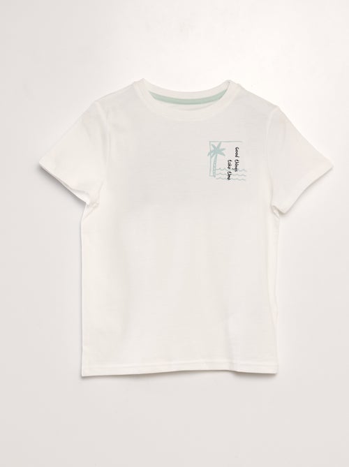 T-shirt stampata con scritte - Kiabi