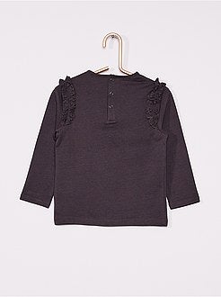 T-shirt stampata con volant 'eco-sostenibile' - Kiabi