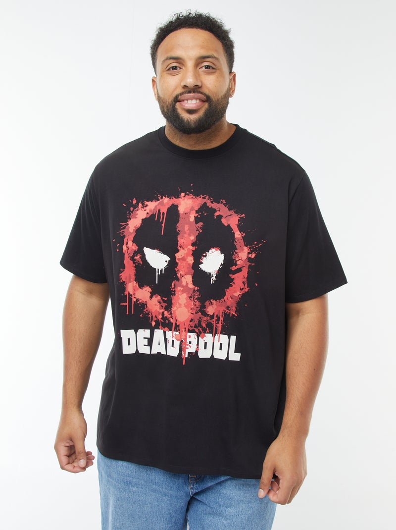 T-shirt stampata 'Deadpool' a maniche corte Nero - Kiabi
