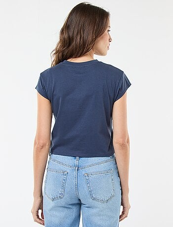 T-shirt stampata 'Disney' 'Stitch' in cotone