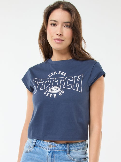 T-shirt stampata 'Disney' 'Stitch' in cotone - Kiabi