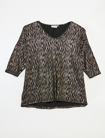 T-shirt stampata dorata 'Only Carmakoma'