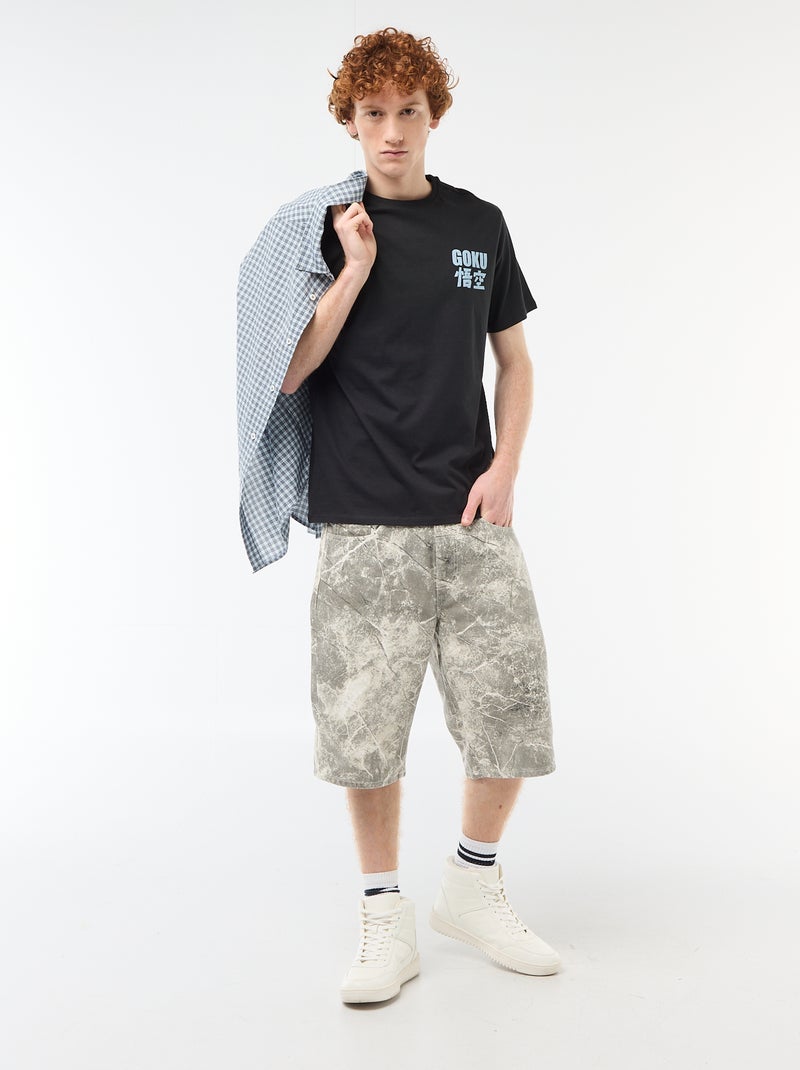 T-shirt stampata 'dragon ball' in cotone Nero - Kiabi