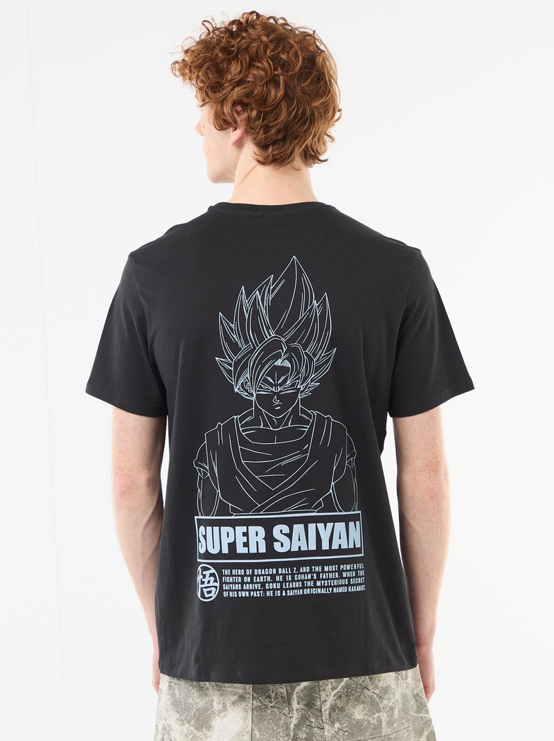 T-shirt stampata 'dragon ball' in cotone Nero - Kiabi