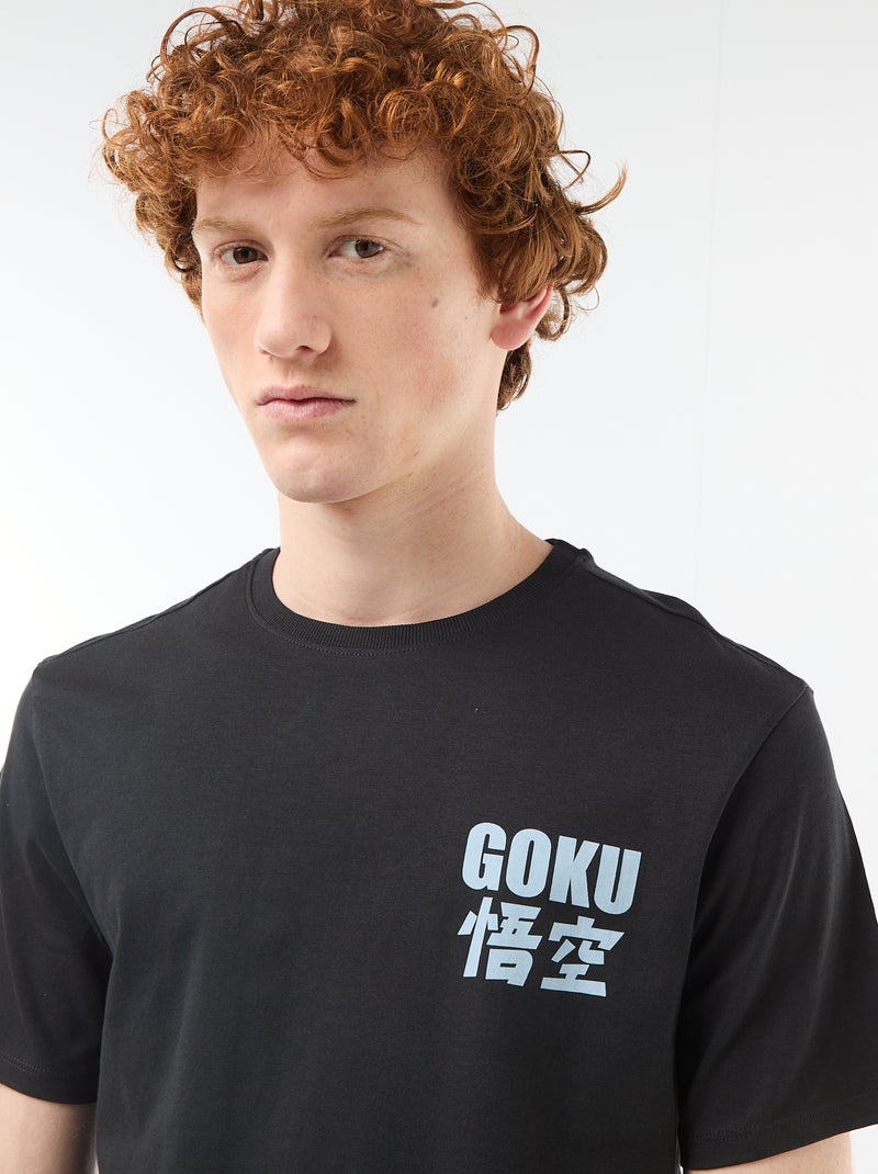 T-shirt stampata 'dragon ball' in cotone Nero - Kiabi