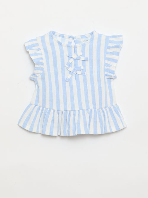 T-shirt stampata e con volant - Kiabi