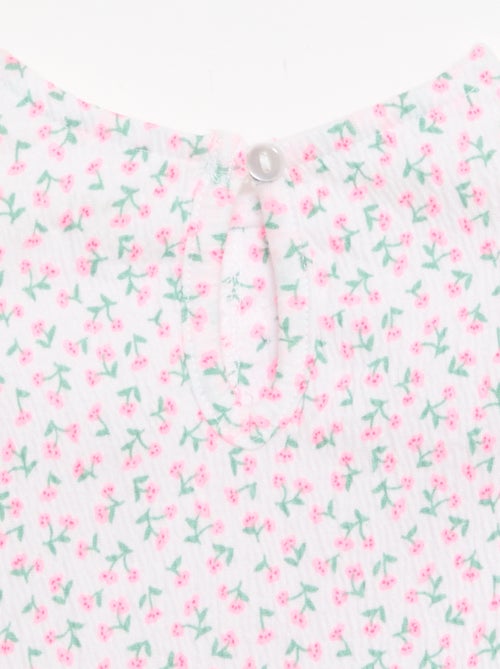 T-shirt stampata e con volant - Kiabi