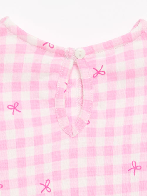 T-shirt stampata e con volant - Kiabi