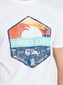 Uomini alti più di 190cm - T-shirt stampata eco-sostenibile +190 cm - Kiabi