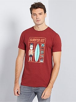 Uomini alti più di 190cm - T-shirt stampata eco-sostenibile +190 cm - Kiabi