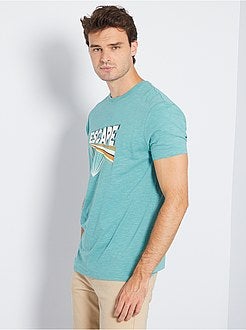 Uomini alti più di 190cm - T-shirt stampata eco-sostenibile +190 cm - Kiabi