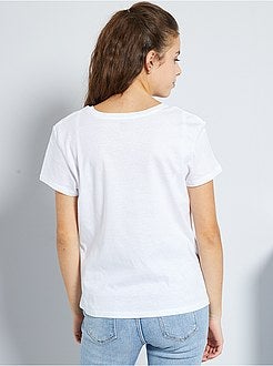 Ragazza 10-18 anni - T-shirt stampata 'eco-sostenibile' - Kiabi