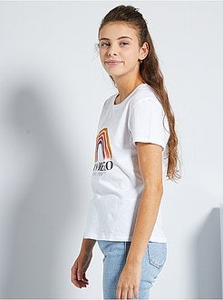 Ragazza 10-18 anni - T-shirt stampata 'eco-sostenibile' - Kiabi