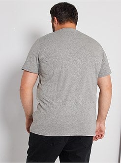 Taglie forti Uomo - T-shirt stampata eco-sostenibile - Kiabi