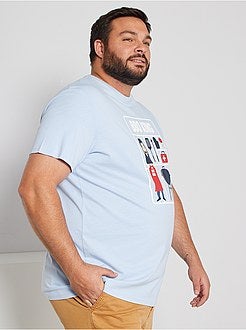 Taglie forti Uomo - T-shirt stampata eco-sostenibile - Kiabi