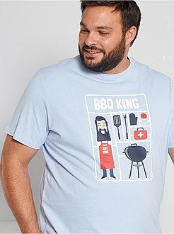 Taglie forti Uomo - T-shirt stampata eco-sostenibile - Kiabi