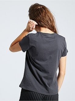 Ragazza 10-18 anni - T-shirt stampata 'eco-sostenibile' - Kiabi