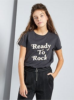 Ragazza 10-18 anni - T-shirt stampata 'eco-sostenibile' - Kiabi