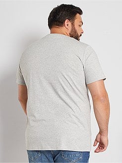 Taglie forti Uomo - T-shirt stampata eco-sostenibile - Kiabi