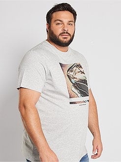 Taglie forti Uomo - T-shirt stampata eco-sostenibile - Kiabi