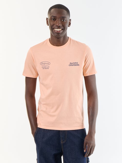 T-shirt stampata fantasia a maniche corte - Kiabi T-shirt stampata fantasia a maniche corte - Kiabi